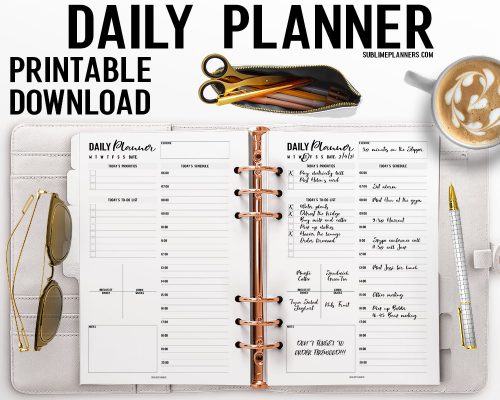 Daily Planner Printable