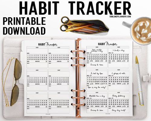 Habit Tracker Printable