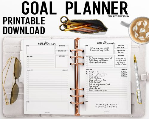 Printable Goal Planner