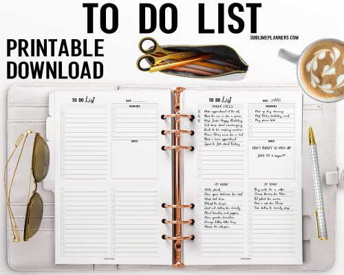 Printable To Do List