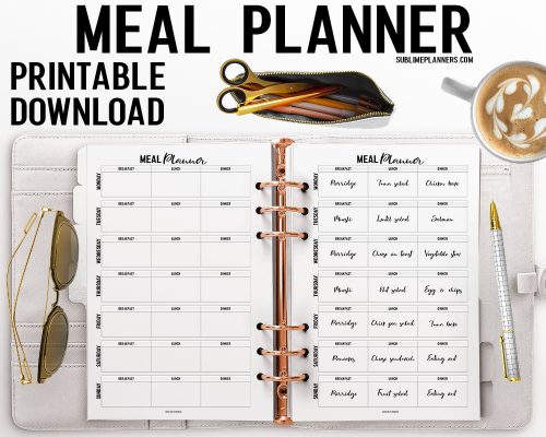 Printable Weekly Meal Planner